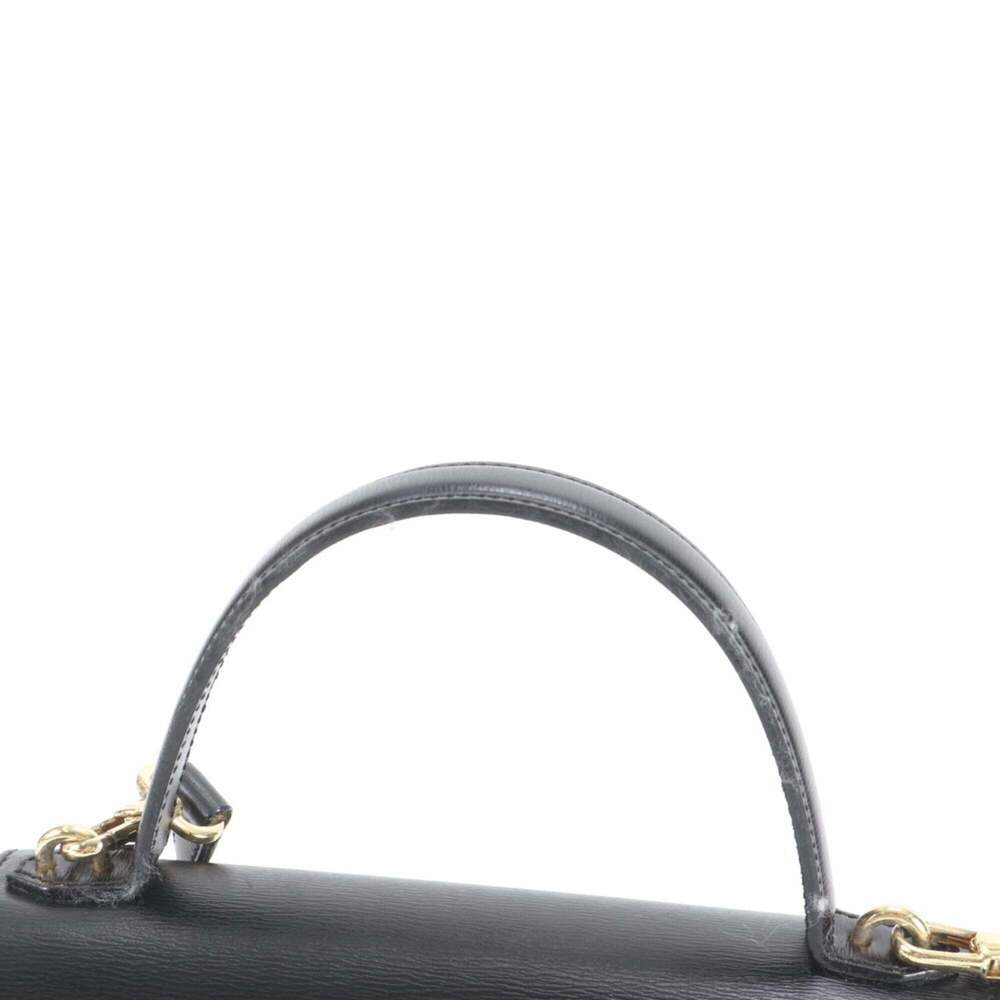 CHRISTIAN DIOR Vintage Black Leather Shoulder Bag - Picture 2 of 8
